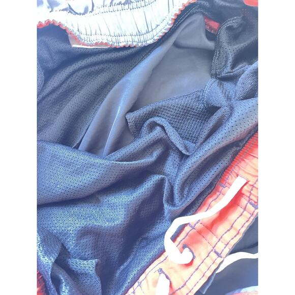 Nike Men's Swim Trunks/Board Shorts Gray/Orange Size L - Picture 6 of 10